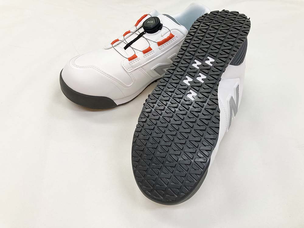 ニューバランス 安全靴 BS-118 ローカット BOA ホワイト25.0㎝