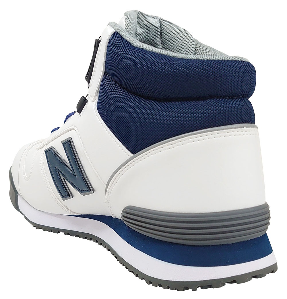 お*ん様 New Balance BOA安全靴 ネイビー/ホワイト ハリスバーグ ニューバランス ハリスバーグ BOA ダイアル式 HB-114 ホワイト