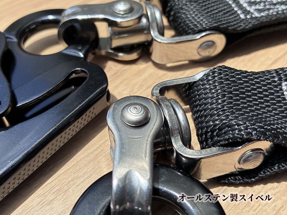 T.pablow様確認用 椿モデル ジャバラ ダブルランヤード ブラックフック タイプ2(第2種
