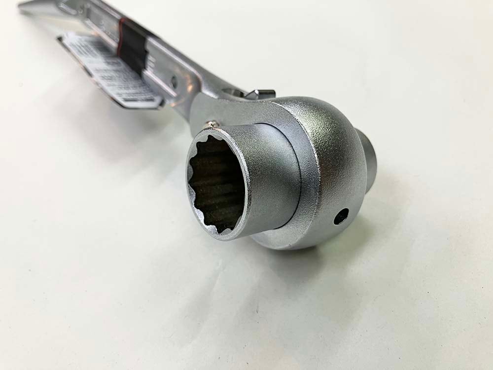 SK-11 両口ラチェットレンチ 17×21 ギア72山 曲がりシノ RS1721GL