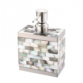 モザイクシェル ソープディスペンサー ブラック|ディスペンサー|洗面用品