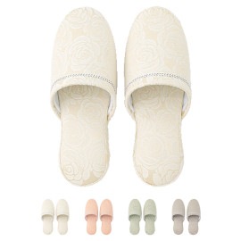 おウチスリッパ ジャガードローズ DF22H06