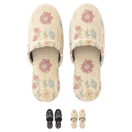 おウチスリッパ レトロフラワー DFH099