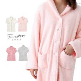 【ピンク・グレーのみ在庫限り28％OFF】<br>ふわねこ ロングカーディガン フリーサイズ