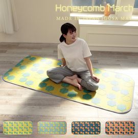 【訳あり50％OFF】送料無料 ファビュラスタイル ハニカムマーチ インテリアマットL