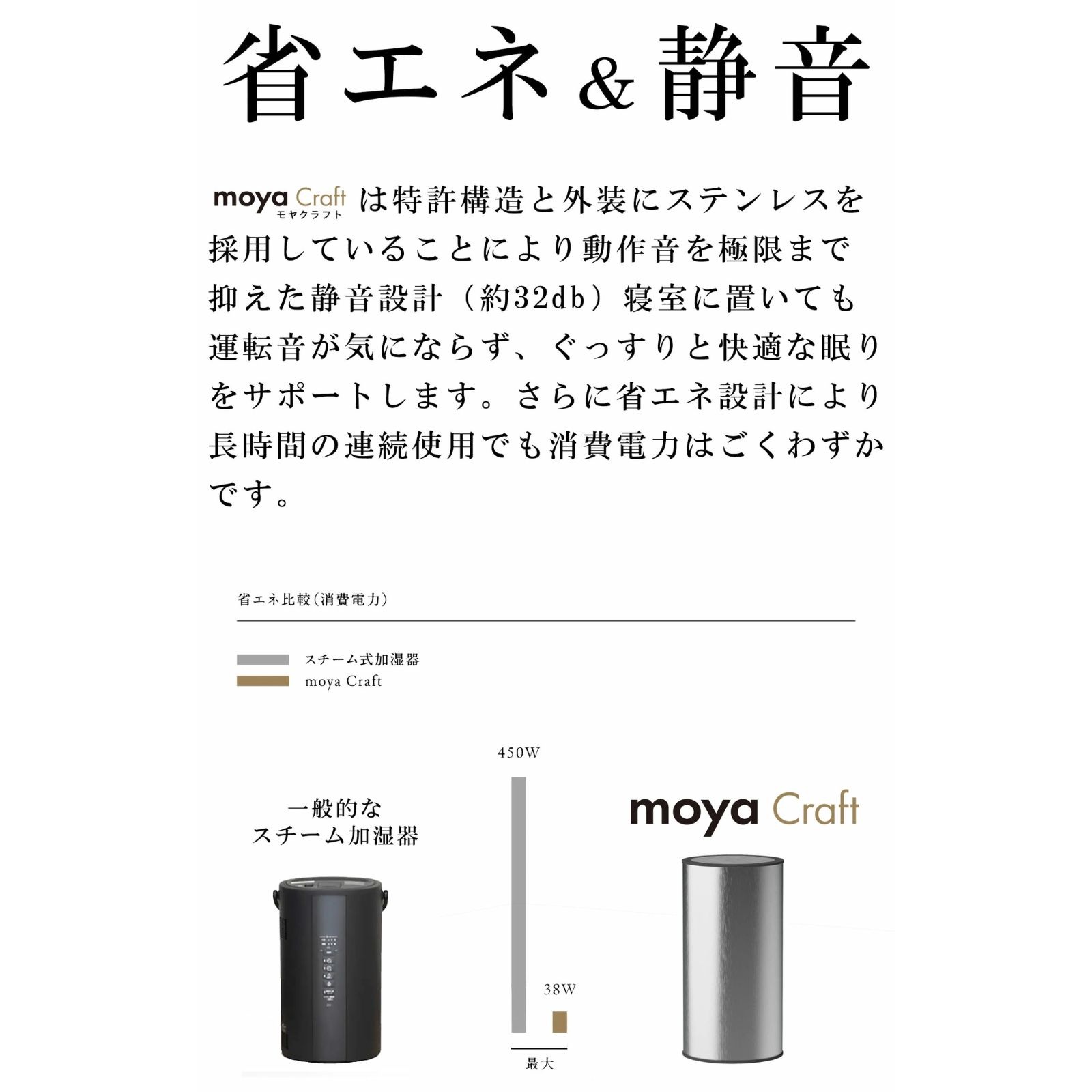 moya Craft 加湿器 ブラック Amazon.co.jp: moya Craft (ブラック) : ホーム＆キッチン