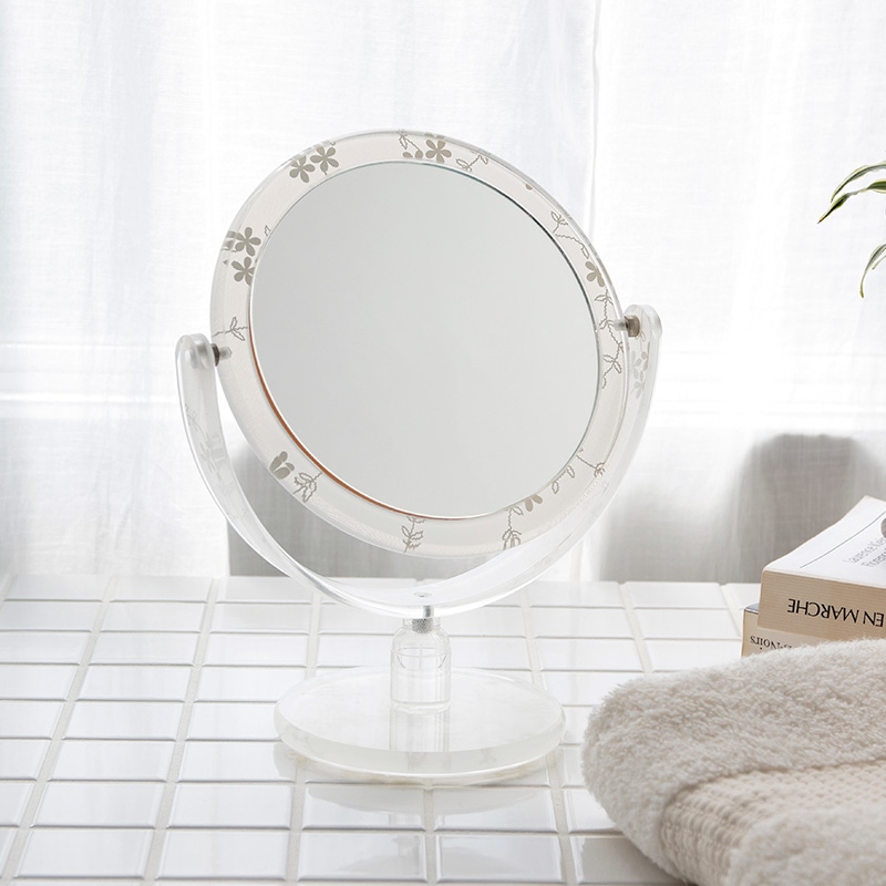 メルレット コスメティックミラーO型 GM-LA42(平面鏡&5倍拡大鏡