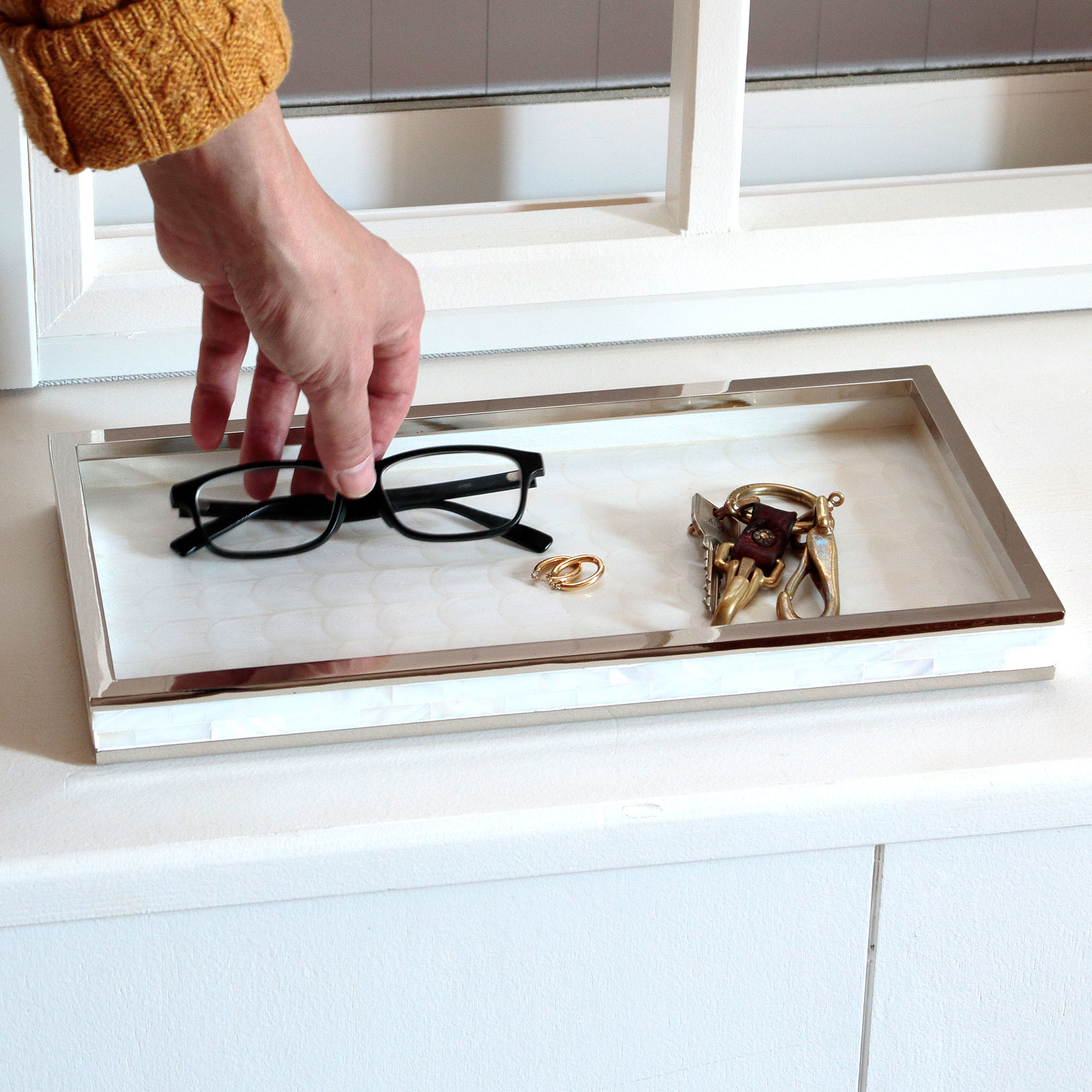 モザイクシェル トレー ホワイト | 洗面用品,シリーズから選ぶ