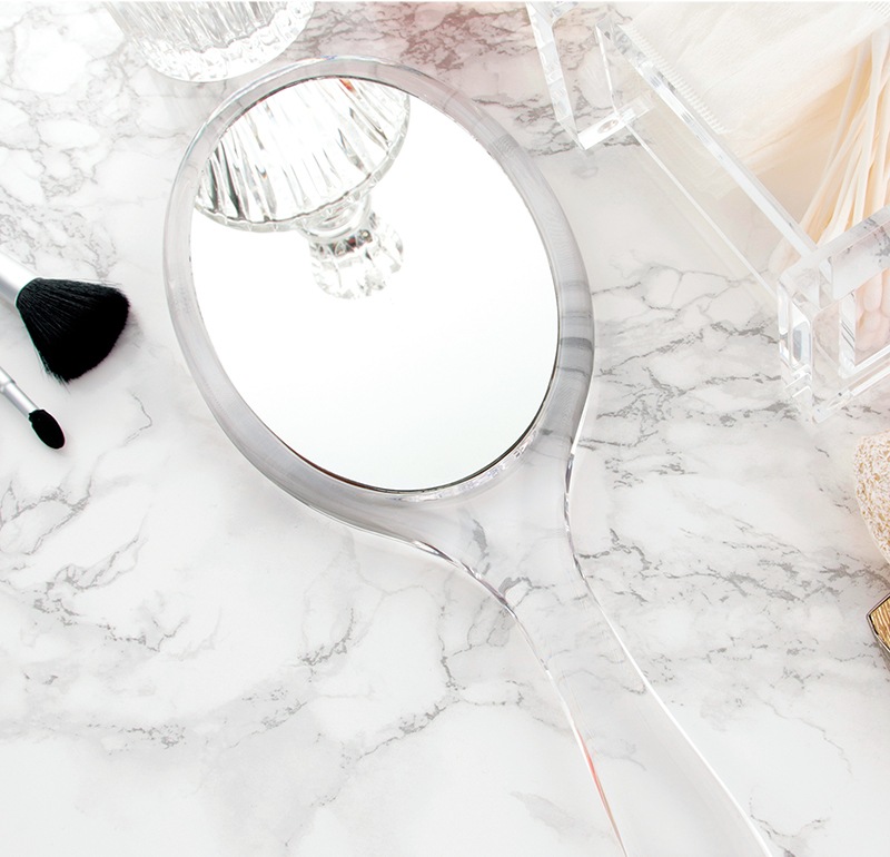 アクア アクリルミラー #8171 ハンドミラー オーバル | 洗面用品,卓上