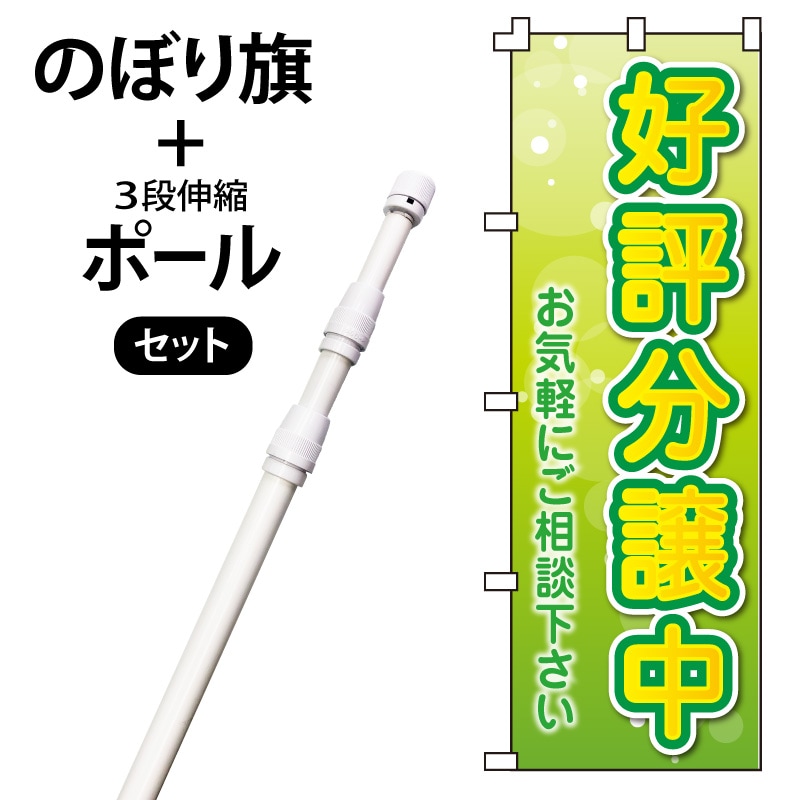 のぼり旗・ポールセット「好評分譲中」NH-387-P