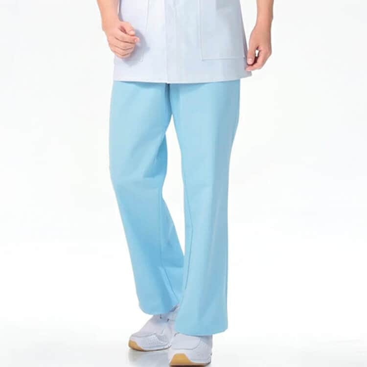 【看護師パンツ メンズ】 医師白衣ズボン 「シワや型崩れの少ない素材」 大きいサイズW130cm有り・ノータック  W70～130cm / 医療用ユニフォーム