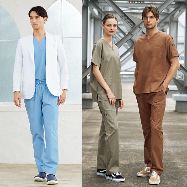【スクラブパンツ ディッキーズ】 男女兼用・Dickies S～4L 9色 ナース  看護師ズボン/ドクター制服