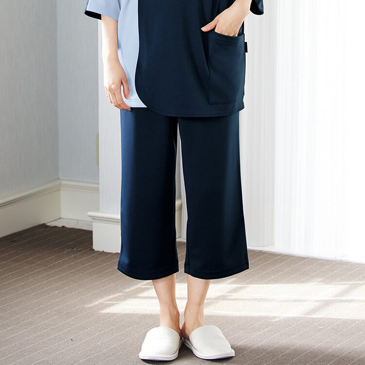 【入院着パンツ 男女兼用】患者着ズボン S～3L   3色 モカ  グレー  ネイビー  検診衣/検査着