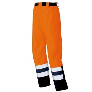 【高視認性安全作業服ズボン】 作業着パンツ ISO20471 S～５L オレンジ/イエロー