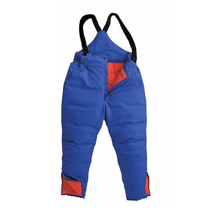 【冷凍倉庫用 防寒作業着ズボン】　-60℃対応・帯電防止・股下75cm M～4L 極寒環境におすすめ防寒/ブルー