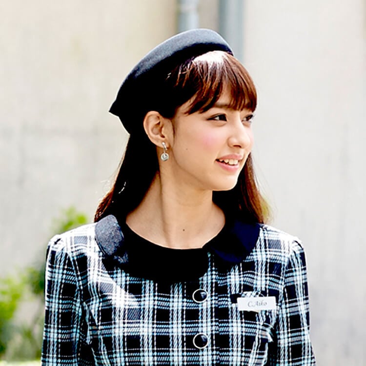 【受付 帽子】コンシェルジュ制服  ネイビー  ブラック　M～L  ショールーム制服 / バスガイド