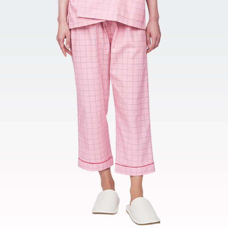 【患者衣ズボン 男女兼用】 入院パジャマ・綿70％ポリ30％ S～3L 3色/検査着