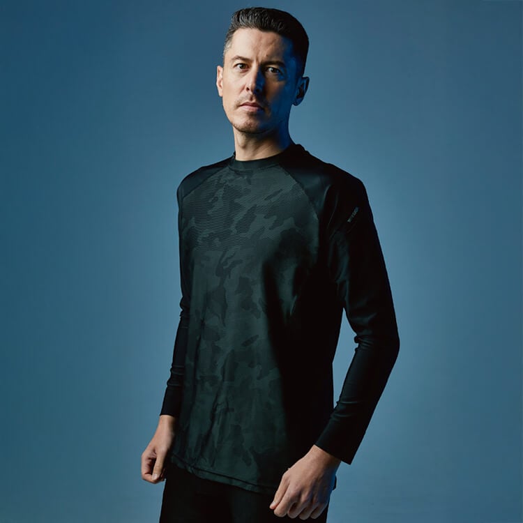 【作業着インナー　長袖】消臭テープ付き「抜群のストレッチ！」接触冷感 S～3L 3色 / TSデザイン