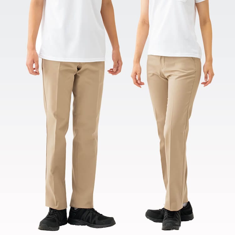 【作業着パンツ 男女兼用】 「ストレッチ抜群！」 帯電防止・股下 75-83cm 3S～5L / スタッフズボン