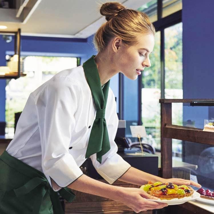 【コックタイ】  「色落ちしにくい素材」 サイズ 92cm×10cm ベーカリー制服/洋菓子店ユニフォーム