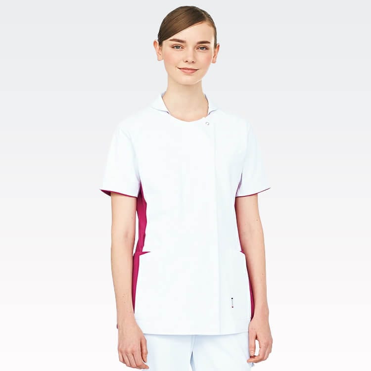 【ケーシー白衣 レディース】看護白衣「ストレッチ抜群！」 制菌 S～EL 4色  ナースウェア / ルコック