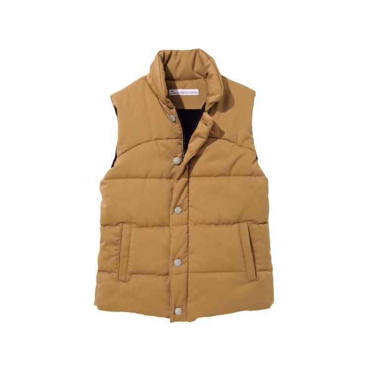 【スタッフ制服 ダウンベスト】 男女兼用　ストレッチ  SS～5L/業務ユニフォーム防寒
