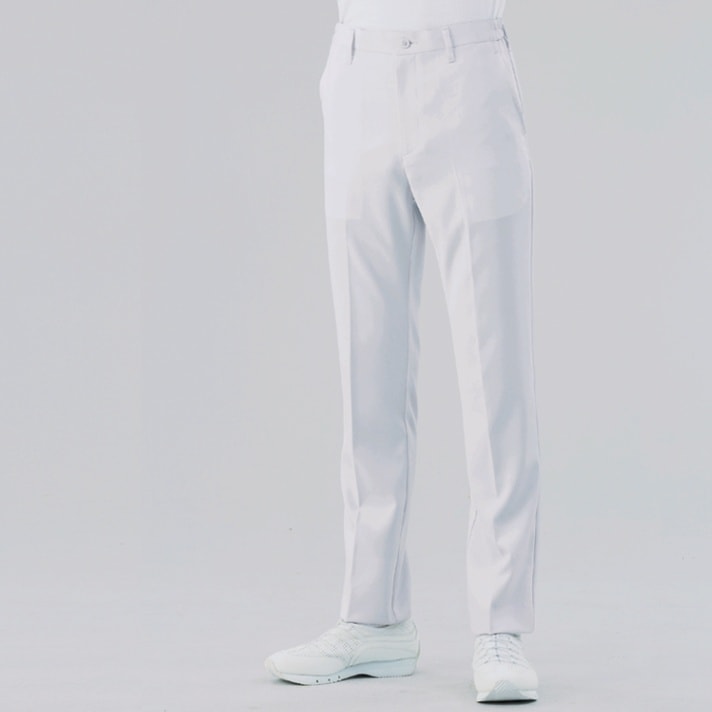 【医療従事者用パンツ メンズ】 医師ズボン・看護師・制菌 ストレッチ素材 SEK赤  S～３L ホワイト　ネイビー/男性用スラックス