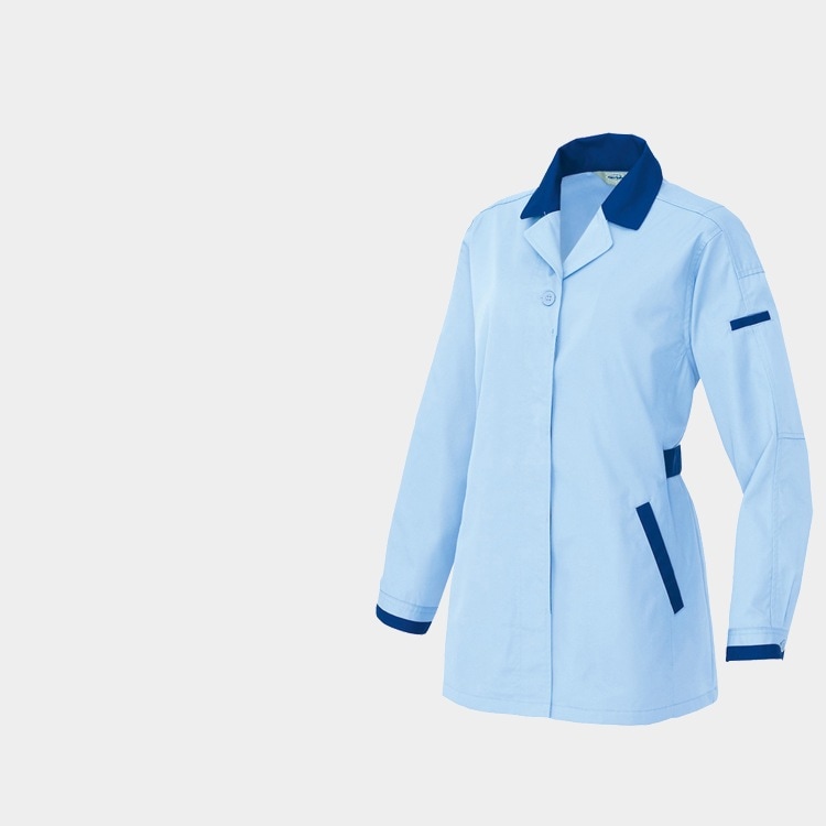 スモック作業着長袖の通販－静電気防止素材・事務員作業服や工場