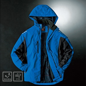 【防寒作業着ジャンパー】 中綿入りブルゾン  光電子保温  SS～5Lサイズ 男女兼用 7色/業務ユニフォーム冬服