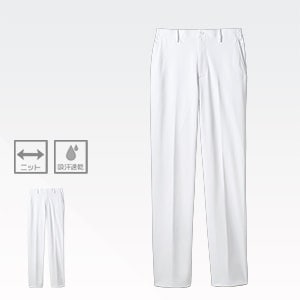 【医師 パンツ白衣 メンズ】 帯電防止・防汚・ストレッチ S～3L　看護師ズボン/男性用