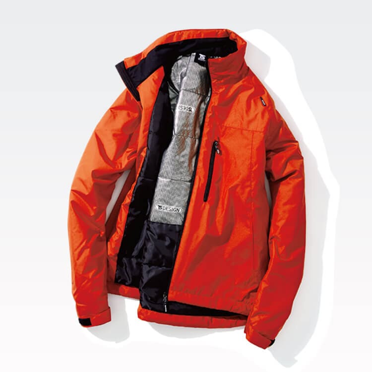 【TSデザイン作業着】 軽量防寒ブルゾン 男女兼用  S～6L 4色