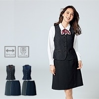【５-23号】選べるベスト柄＆スカートタイプ♡事務服セット 事務服ベスト＆スカートの通販－ 上下セットアップ・おしゃれ会社制服