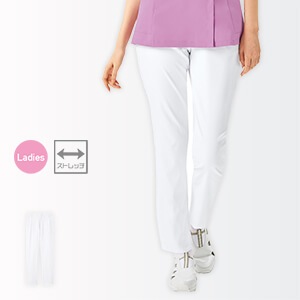 【ナース白衣パンツ】 スクラブズボン・ストレッチ・S～4L /病院ユニフォーム 女性用