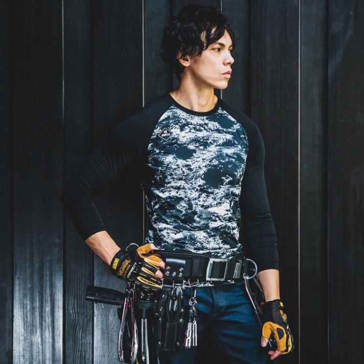 【作業服消臭インナーコンプレッション 夏服】 BURTLE  生地薄目 吸汗速乾 UVカット S～XXL 5色/バートル