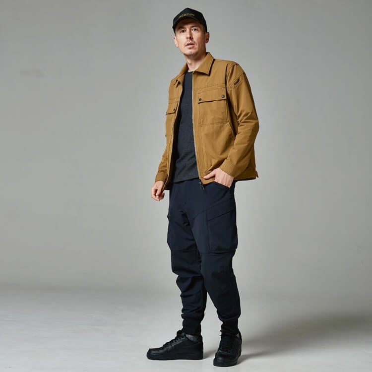 【作業服ズボン】カーゴパンツ「高耐久性ストレッチ」制電  SS～LL 3色 作業用ユニフォーム/TSデザイン