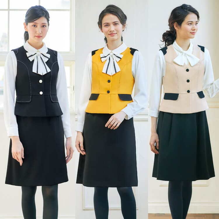 接客向け制服ベストの通販－企業受付・ホテルフロントやショールーム
