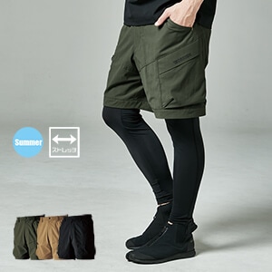 【作業着ハーフパンツ】 「通気性抜群！」 ストレッチ・SS～LL  3色  作業服半ズボン/TSデザイン