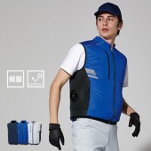 ファン付きウェアベストのみ　3Lのみ 空調風神服 ベスト｜サイドファン・ファン付き用ウェア・ドライバーや
