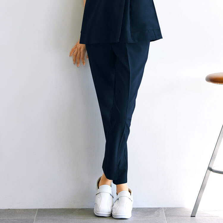 【エステサロン制服】 美容医療パンツ ストレッチ 吸汗速乾 防透　 7～15号 4色/クリニックユニフォーム