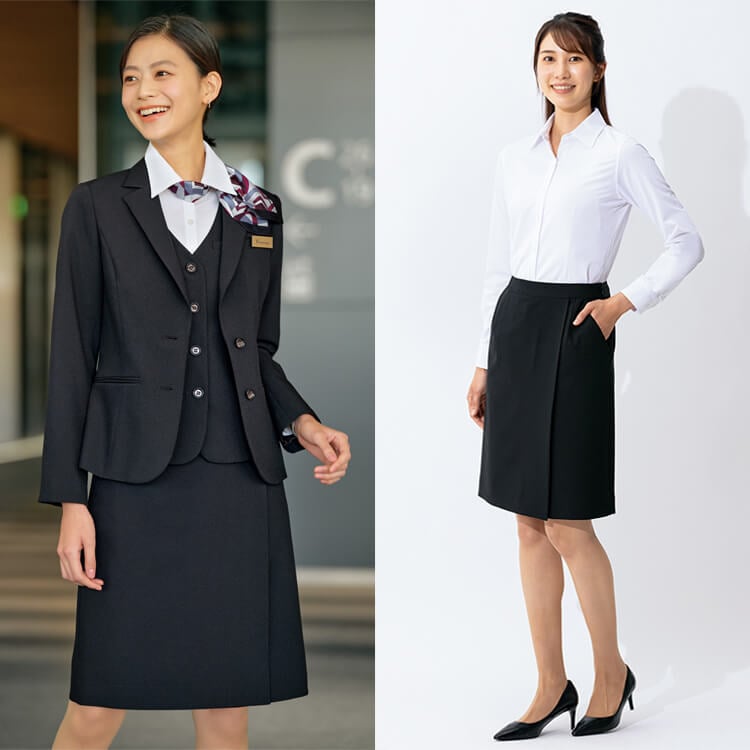キュロットスカート事務服－安い制服をお探しの方必見・販売店舗 