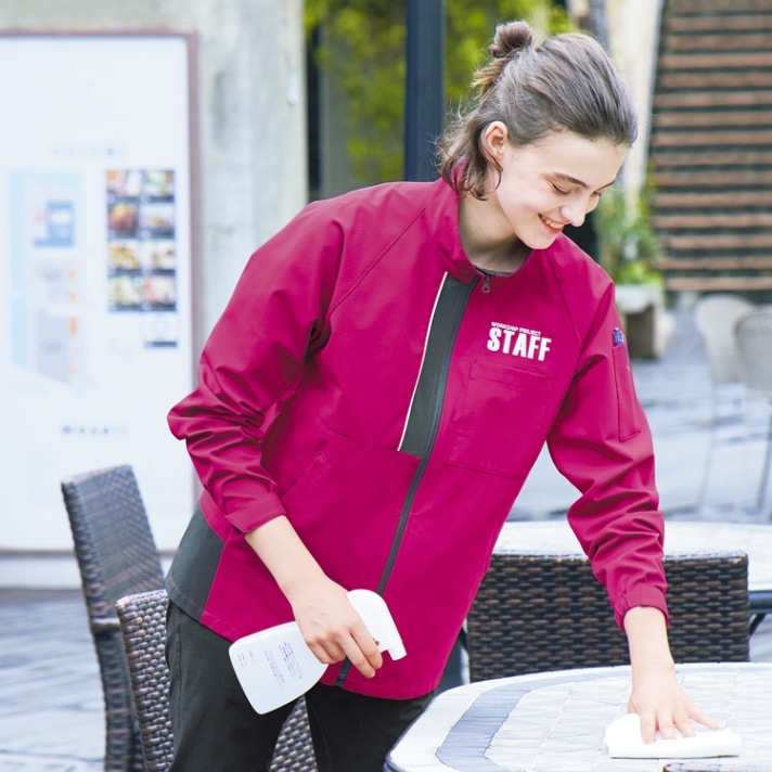 【清掃制服 ブルゾン】抗菌・JIS制電・消臭防汚 4色　SS～4L  作業着/業務用ジャンパー (SEL6224)