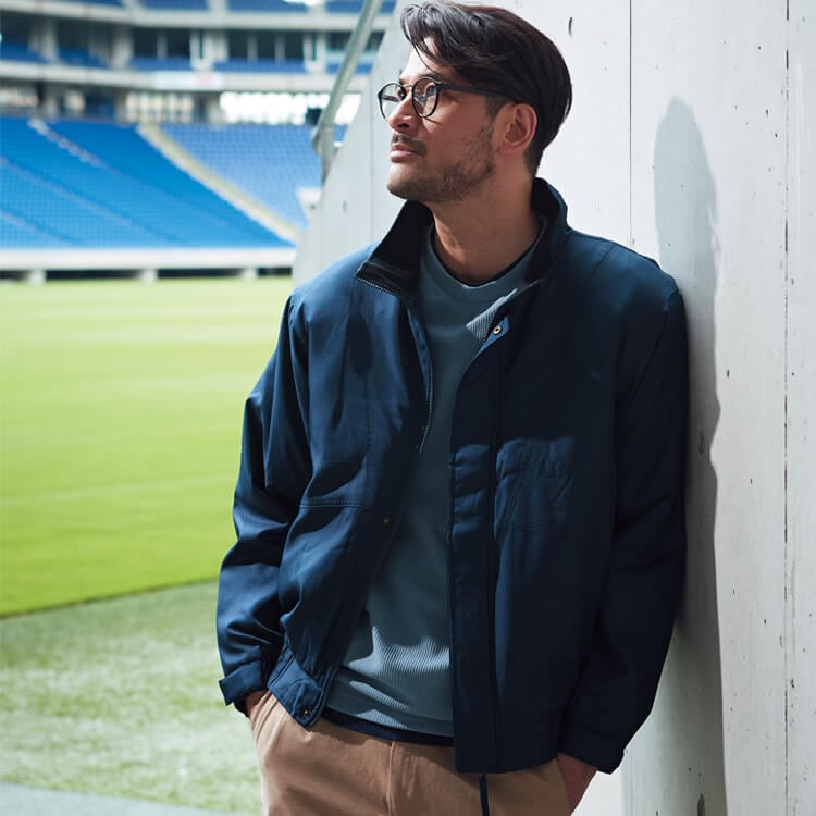 【ポケットなし作業着】軽量防寒服「異物混入防止＆セキュリティ対策」S～6L  ブルー  ネイビー / 食品 倉庫ユニフォーム