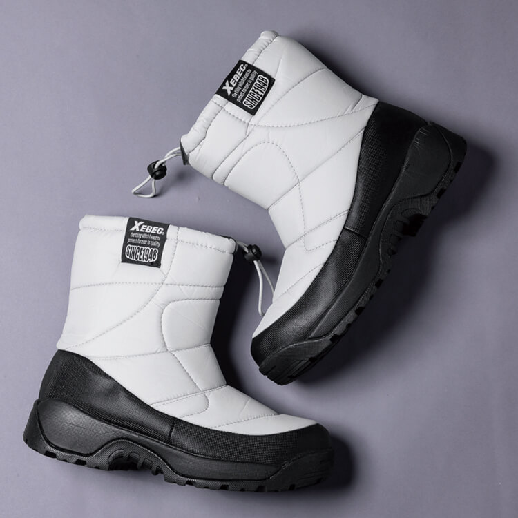 【ボア付きセーフティシューズ】防寒安全長靴・撥水・男女兼用 3E 2色  S～4L /冷凍倉庫