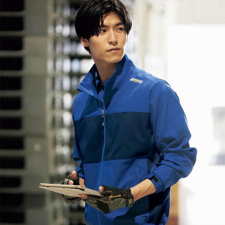 【作業着ブルゾン 男女兼用】 ストレッチ・制電消臭 SS～5L 2色 /運輸配送ユニフォーム (OZSFTB341)