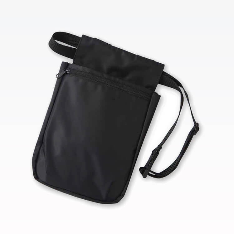 【ウエストポーチ 縦長タイプ】 ブラック 接客業/エステサロン