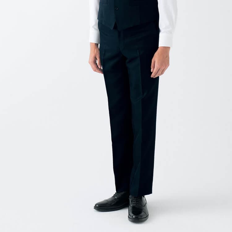 【パンツ制服 メンズ】 ストレッチ 制電・W70～W110cm 4色/オフィスユニフォームズボン 男性用