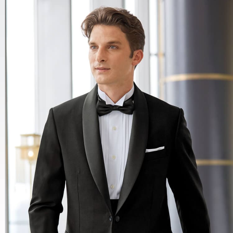 【蝶タイ 6.5㎝幅】 ブラック サテン素材 バンケットホテル制服/レストランユニフォーム