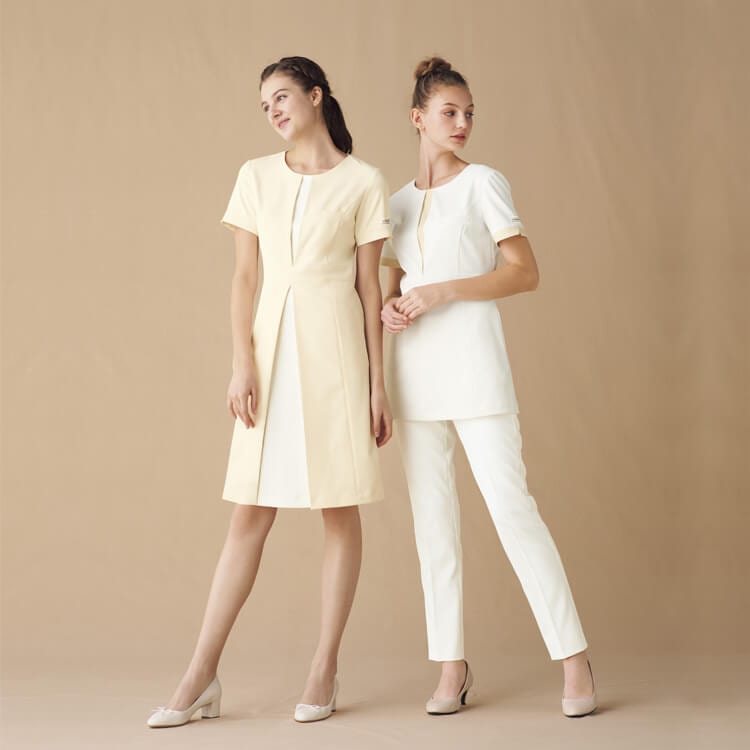 【エステユニフォーム パンツ】ストレッチ「透け防止」制菌素材・工業洗濯可 SS～5L 4色/ミシェルクラン