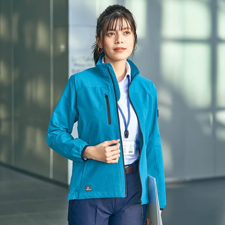 【介護スタッフジャンパー】 ストレッチブルゾン・SS～5Lサイズ 男女兼用 7色 /訪問介護ユニフォーム