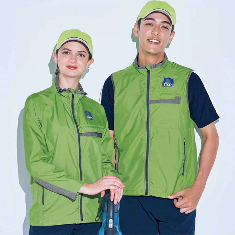 【作業着ジャケット】 男女兼用 「水をはじく素材！」SS～4L 4色 ビルメンテナンス/清掃ユニフォーム (SEL6222)